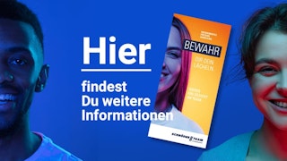 Bewirb dich jetzt – starte deine Ausbildung im Schröder Team! Werbebild zur Ausbildung beim Schröder Team mit lächelnden jungen Menschen und Ausbildungsbroschüre.