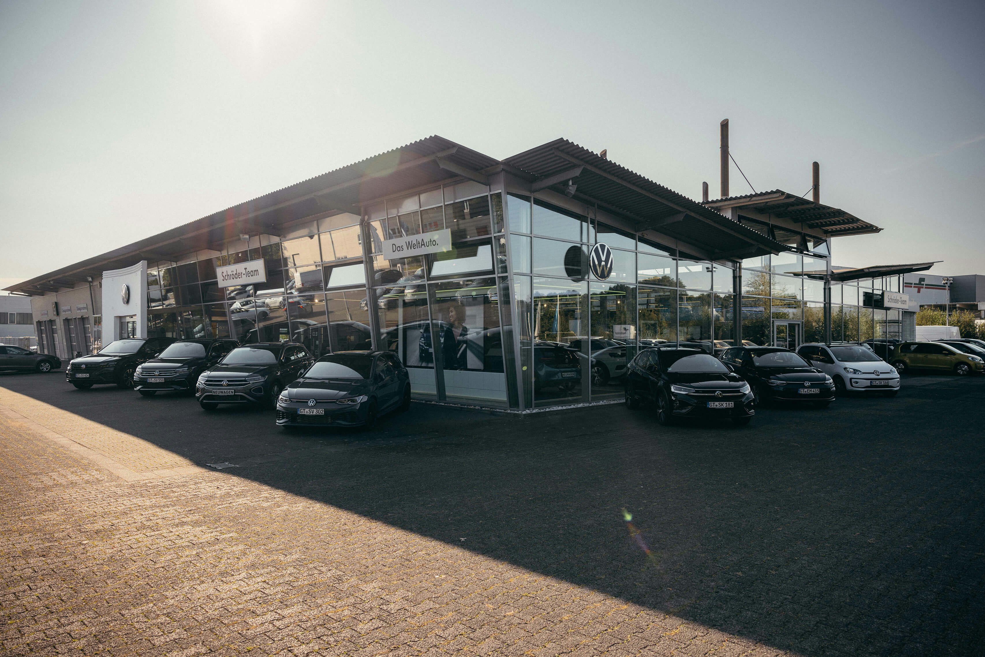 Schröder Team Verl Eine Außenaufnahme des Gebäudes vom Schröder Team Verl